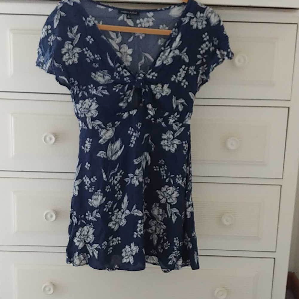 Floral print mini-dress